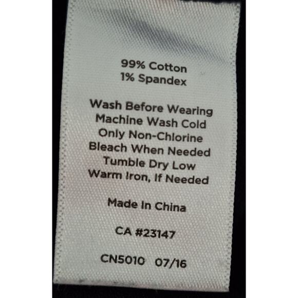 Talbots Women 6 Long Black Denim 5 Pocket Flawless Stretch Straight Denim Jean - Picture 5 of 5